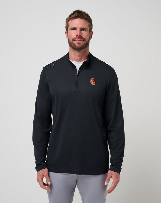 TravisMathew | USC Time To Tailgate Quarter Zip - Black
