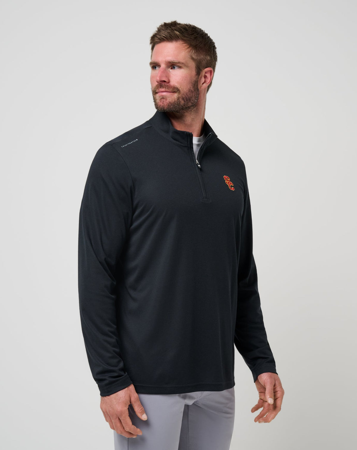TravisMathew | USC Time To Tailgate Quarter Zip - Black