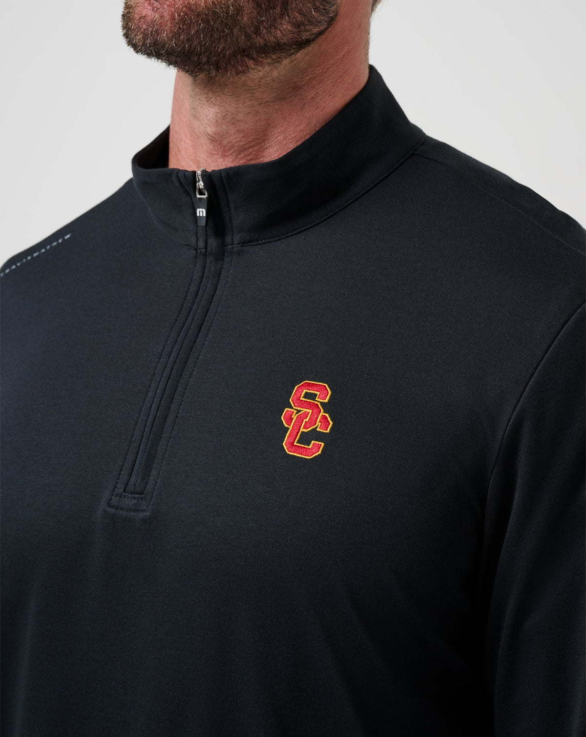TravisMathew | USC Time To Tailgate Quarter Zip - Black