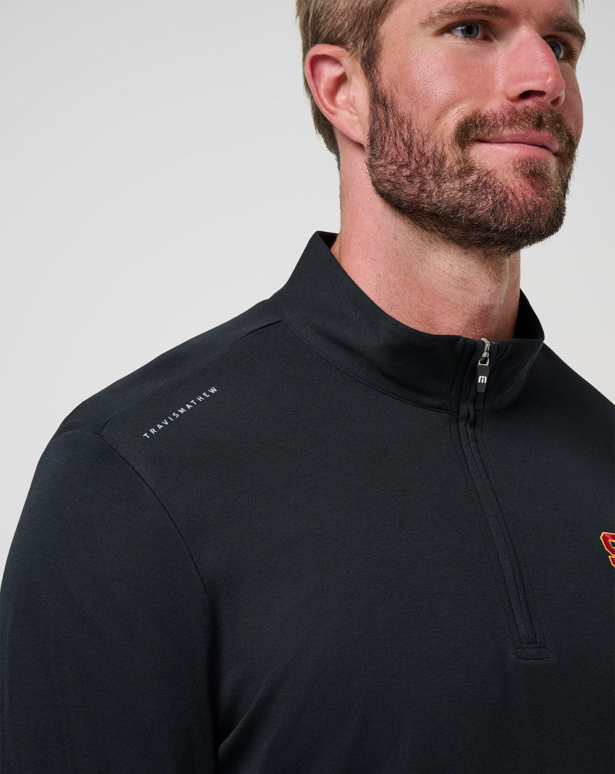 TravisMathew | USC Time To Tailgate Quarter Zip - Black