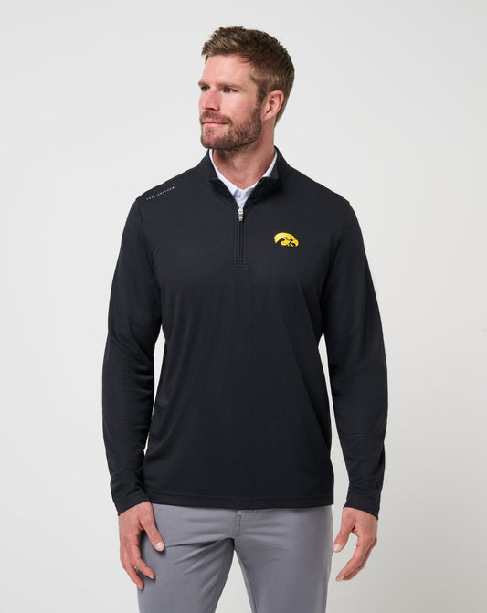 TravisMathew | Iowa Time To Tailgate Quarter Zip - Black