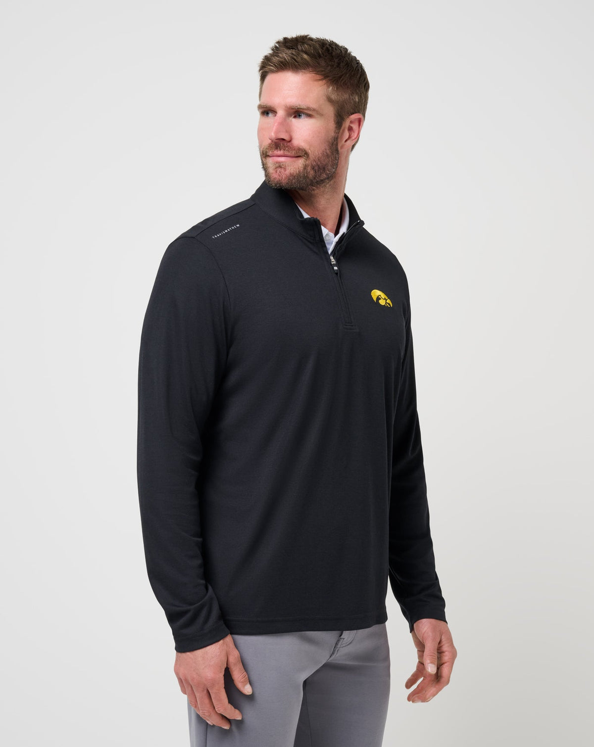 TravisMathew | Iowa Time To Tailgate Quarter Zip - Black