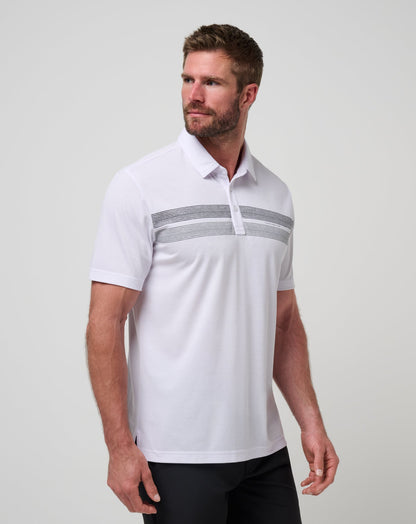 TravisMathew | Nebraska Top Recruit Polo - White/Black