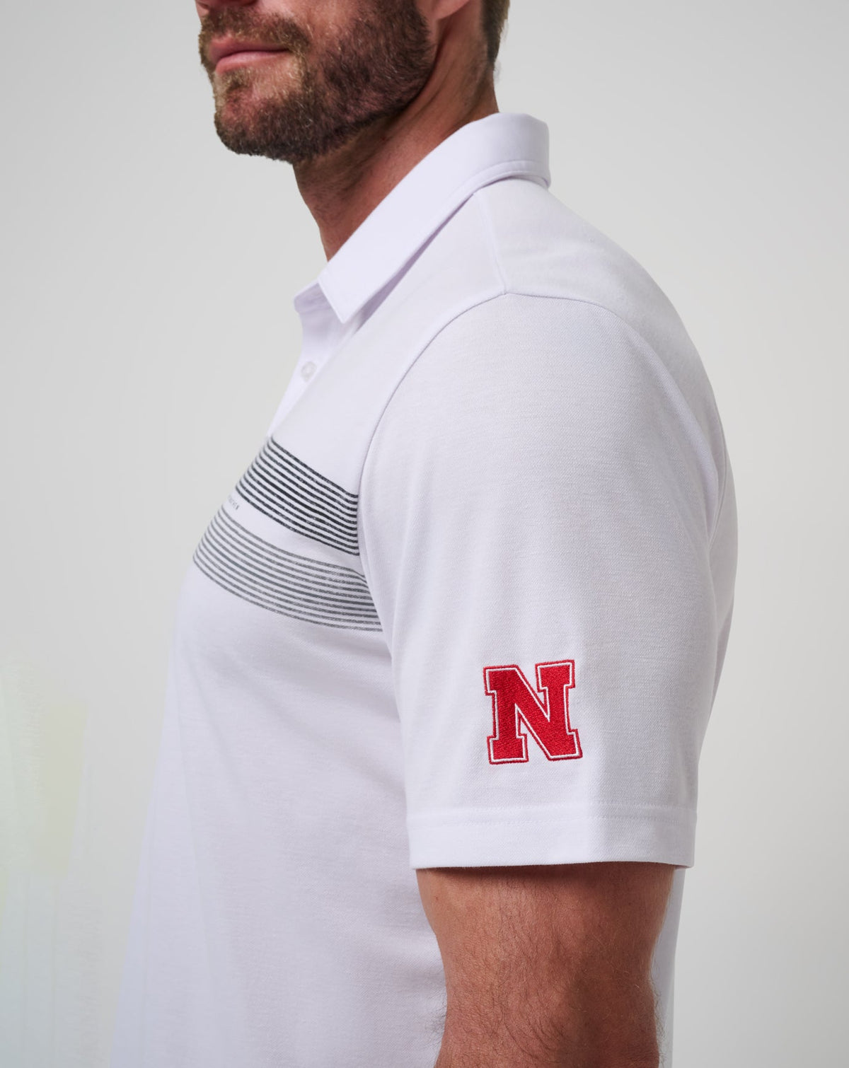 TravisMathew | Nebraska Top Recruit Polo - White/Black