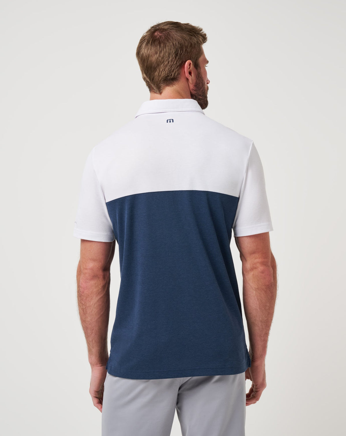 TravisMathew | Michigan Drop Back Polo - White/Navy