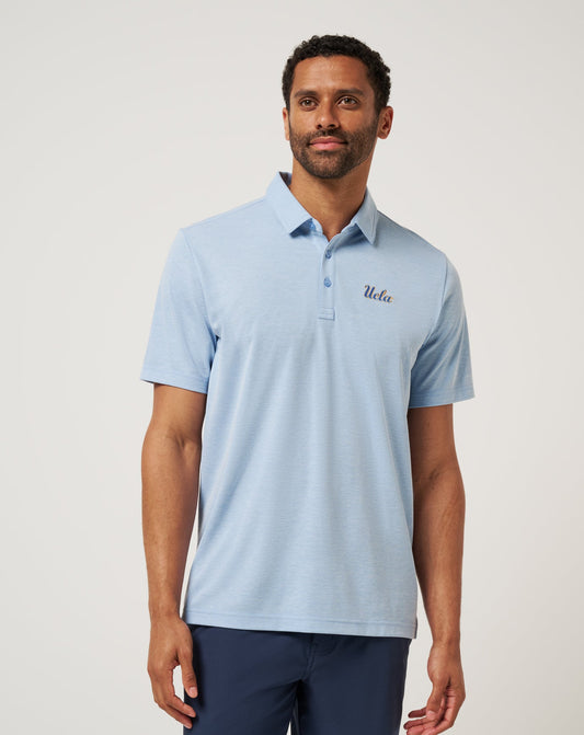 TravisMathew | UCLA School Pride Polo - Heather Blue