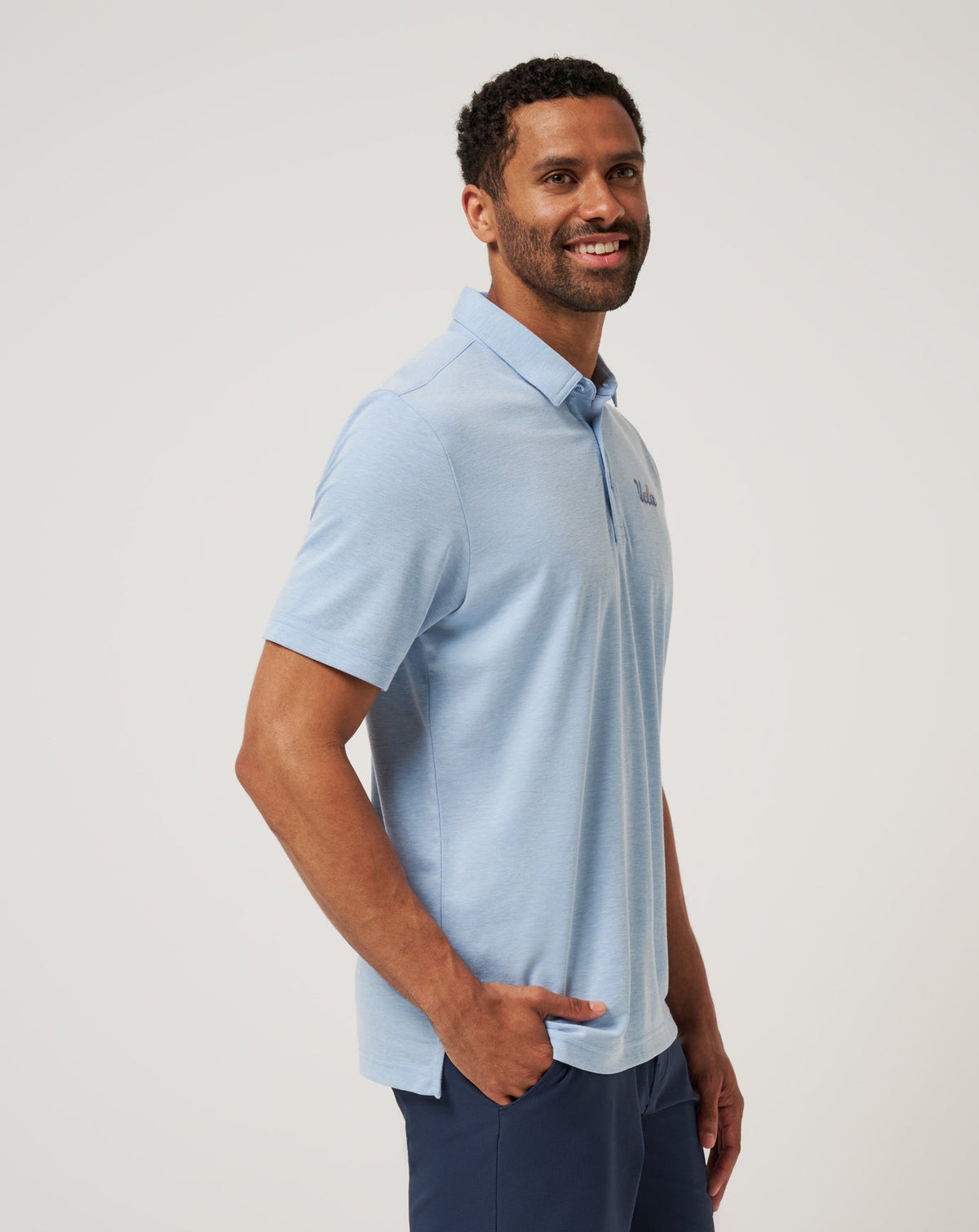 TravisMathew | UCLA School Pride Polo - Heather Blue