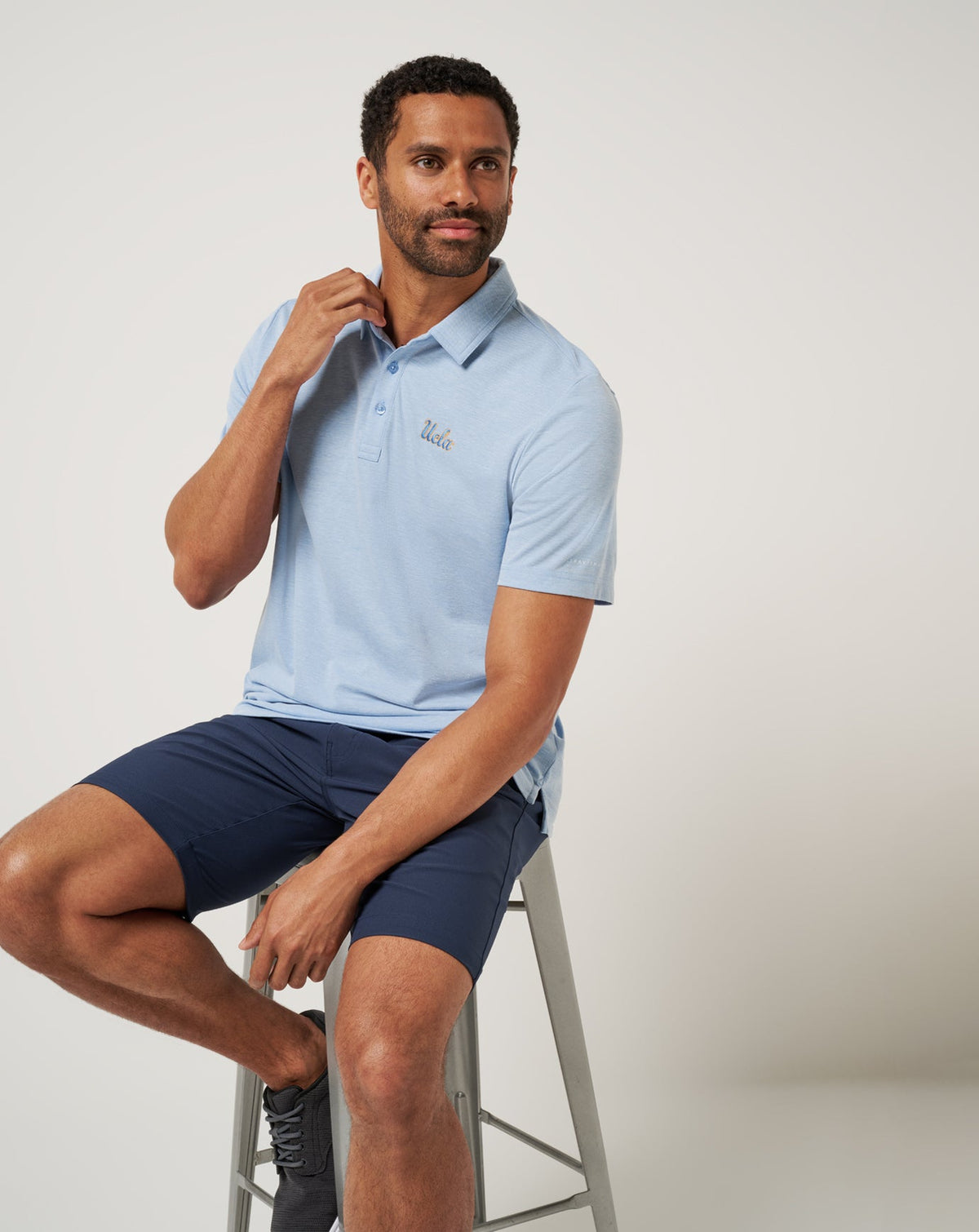 TravisMathew | UCLA School Pride Polo - Heather Blue