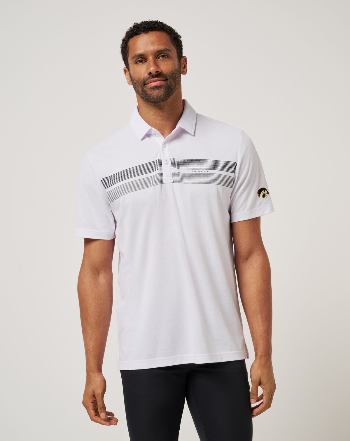 TravisMathew | Iowa Top Recruit Polo - White/Black