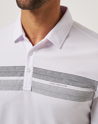 TravisMathew | Iowa Top Recruit Polo - White/Black