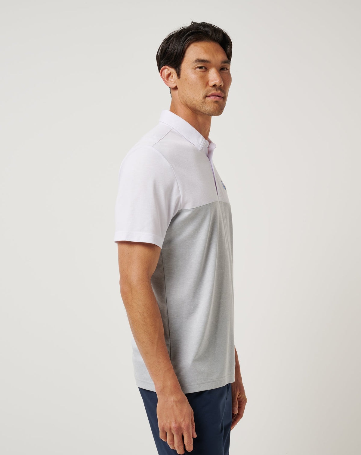 TravisMathew | UCLA Drop Back Polo - White/Heather Grey
