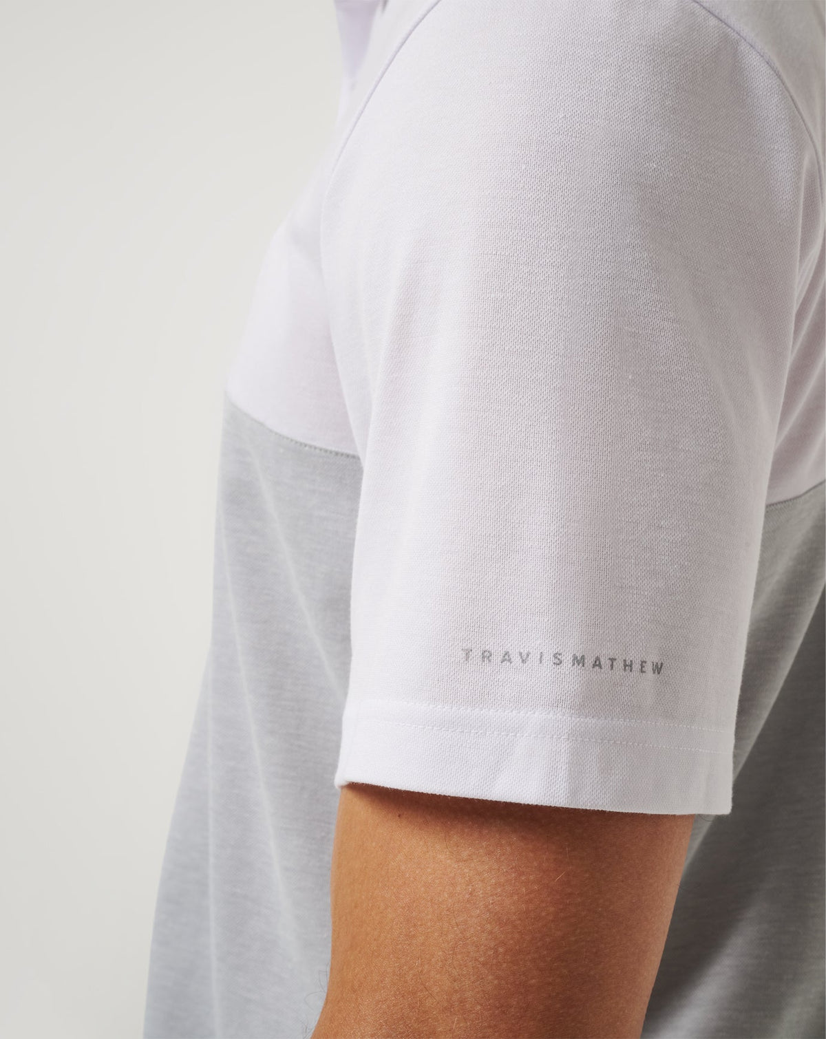 TravisMathew | UCLA Drop Back Polo - White/Heather Grey
