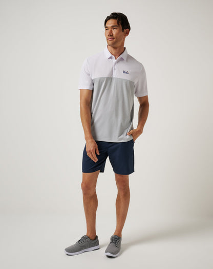 TravisMathew | UCLA Drop Back Polo - White/Heather Grey