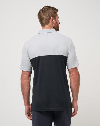 TravisMathew | USC Drop Back Polo - Heather Grey/Black