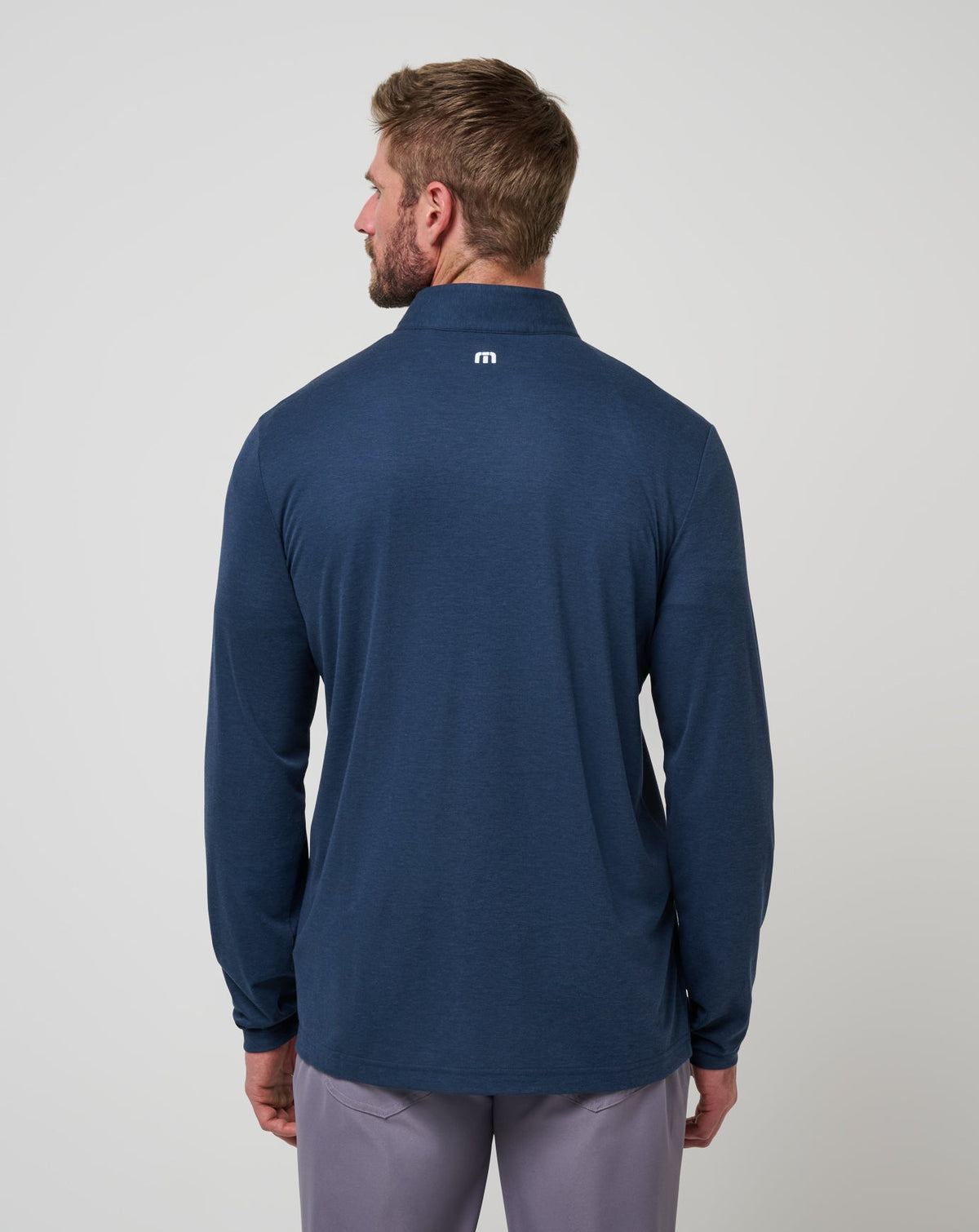 TravisMathew | Michigan Time To Tailgate Quarter Zip - Navy