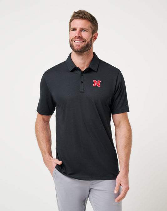 TravisMathew | Nebraska School Pride Polo - Black