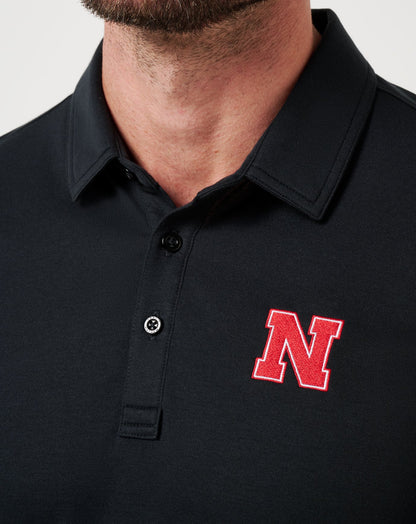 TravisMathew | Nebraska School Pride Polo - Black