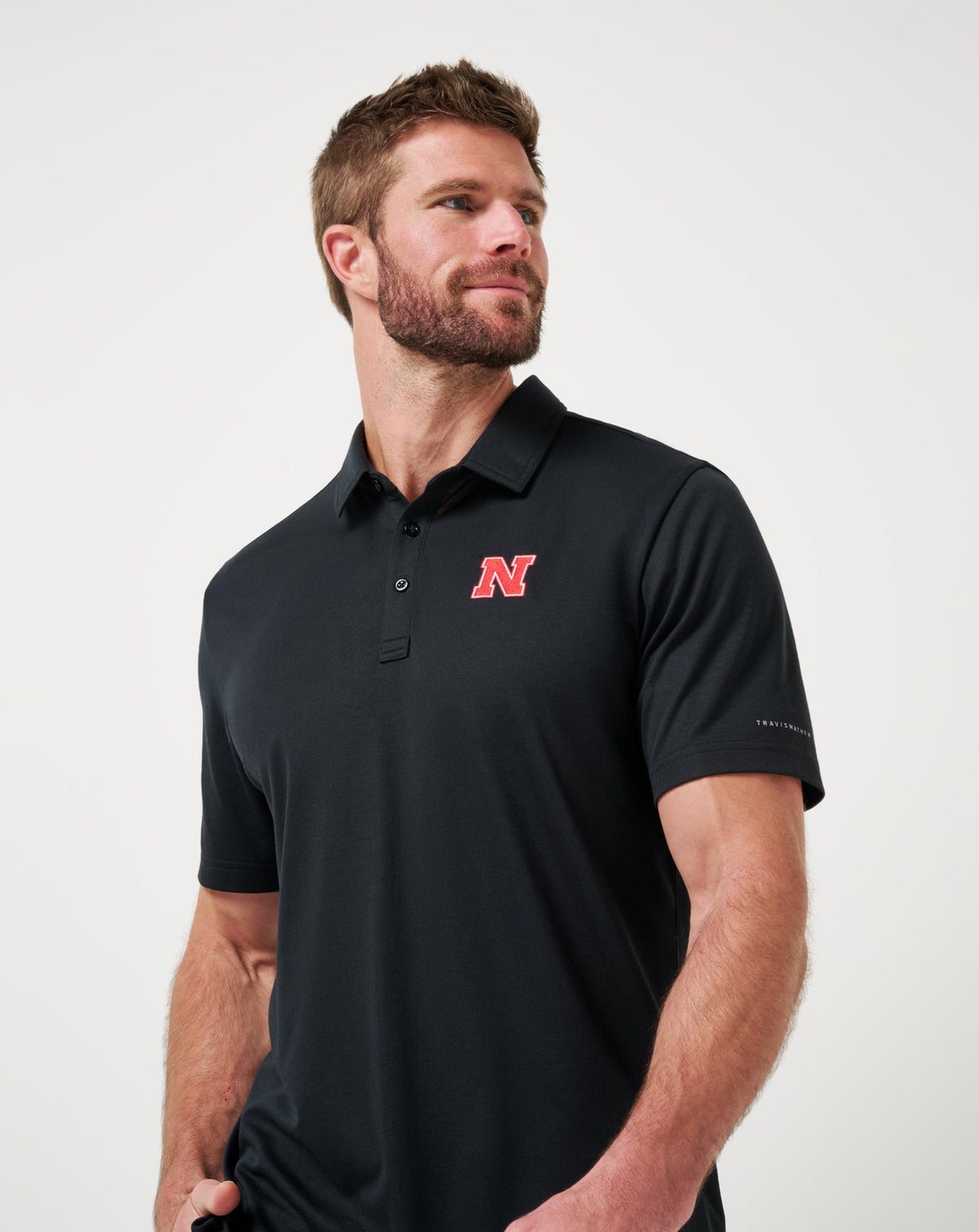 TravisMathew | Nebraska School Pride Polo - Black