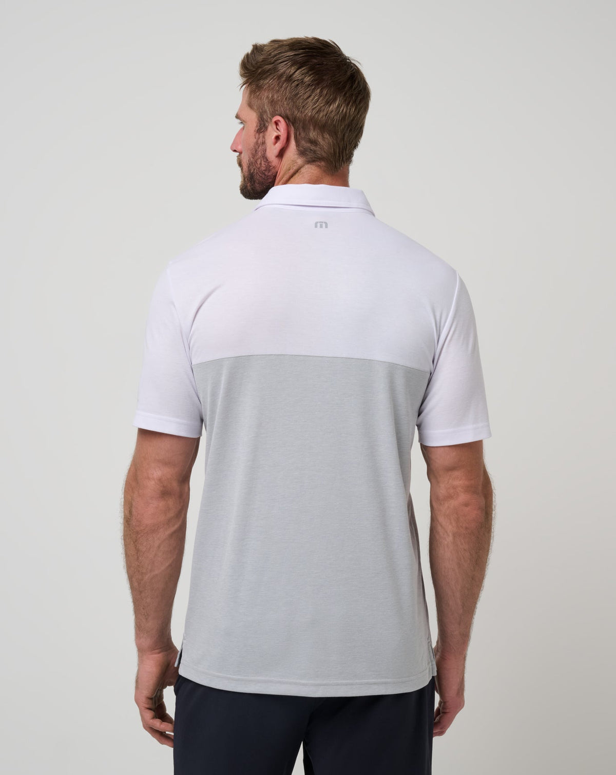 TravisMathew | USC Drop Back Polo - White/Heather Grey