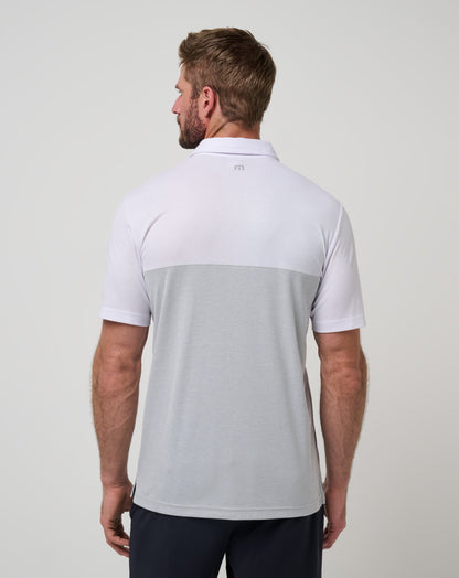 TravisMathew | USC Drop Back Polo - White/Heather Grey