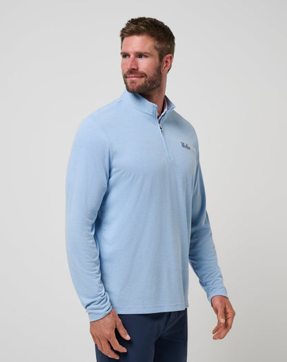 TravisMathew | UCLA Time To Tailgate Quarter Zip - Heather Blue