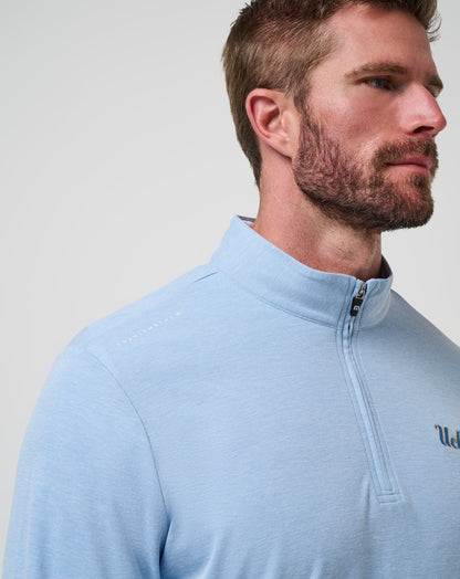 TravisMathew | UCLA Time To Tailgate Quarter Zip - Heather Blue