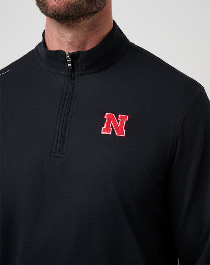 TravisMathew | Nebraska Time To Tailgate Quarter Zip - Black