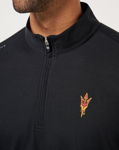 TravisMathew | ASU Time To Tailgate Quarter Zip - Black