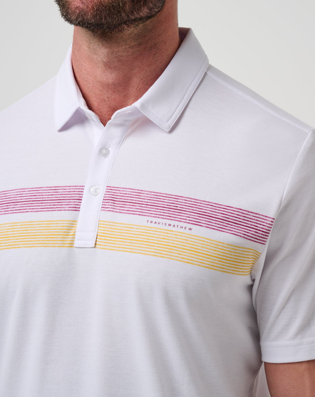 TravisMathew | ASU Top Recruit Polo - White/Maroon