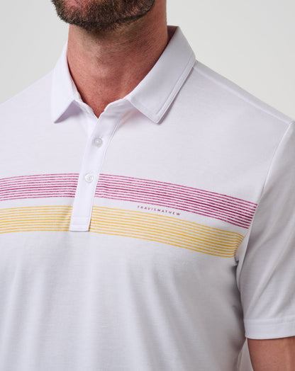 TravisMathew | ASU Top Recruit Polo - White/Maroon