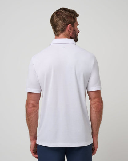 TravisMathew | Kansas Top Recruit Polo - White/Blue
