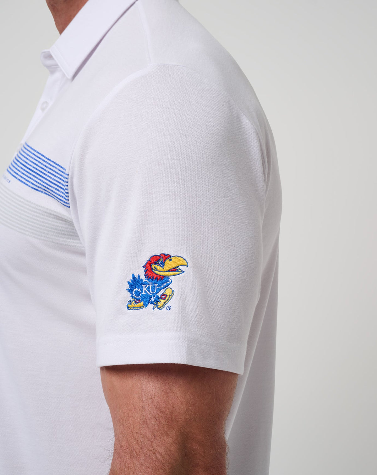 TravisMathew | Kansas Top Recruit Polo - White/Blue