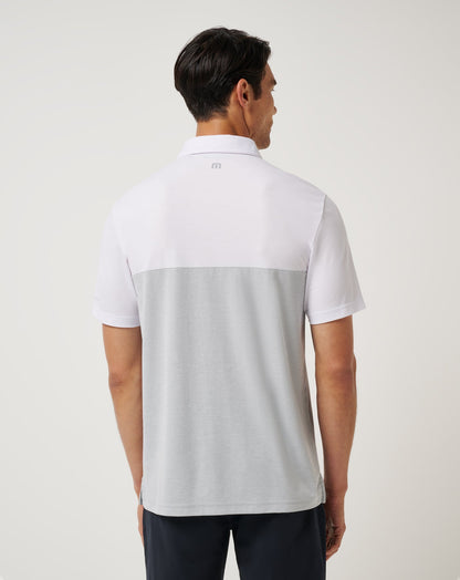 TravisMathew | ASU Drop Back Polo - White/Heather Grey