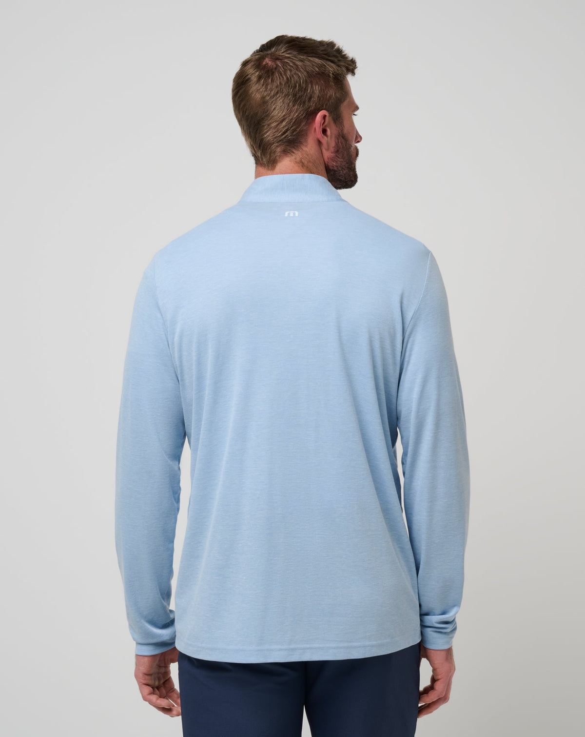 TravisMathew | UT Austin Time To Tailgate Quarter Zip - Heather Blue