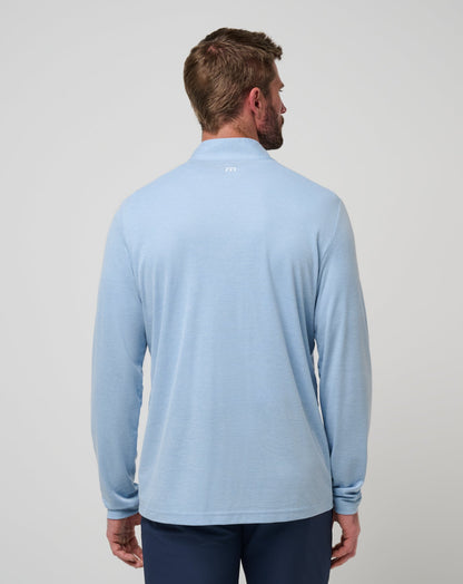 TravisMathew | UT Austin Time To Tailgate Quarter Zip - Heather Blue