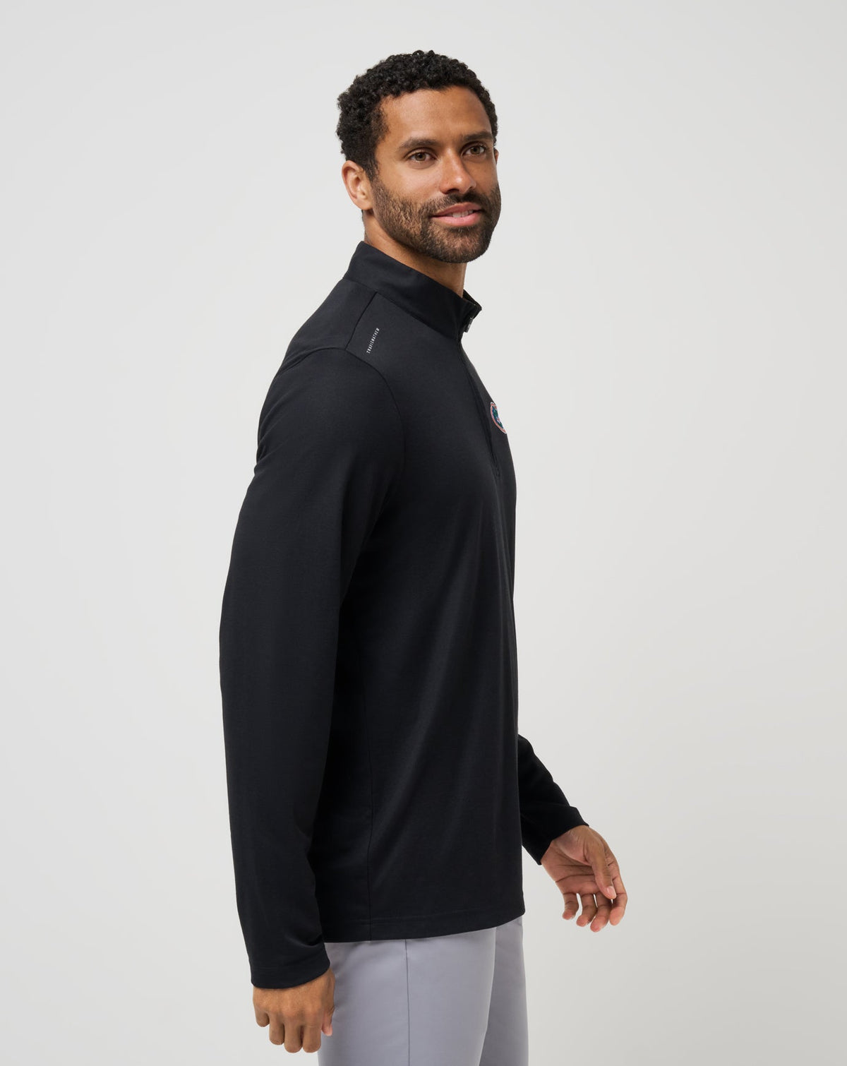 TravisMathew | Florida Time To Tailgate Quarter Zip - Black