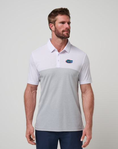 TravisMathew | Florida Drop Back Polo - White/Heather Grey