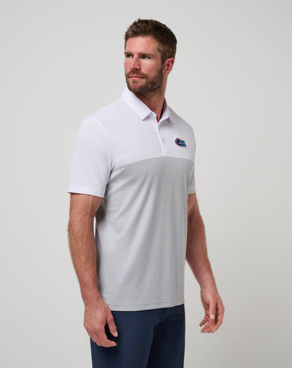 TravisMathew | Florida Drop Back Polo - White/Heather Grey