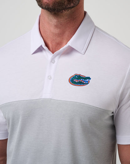 TravisMathew | Florida Drop Back Polo - White/Heather Grey