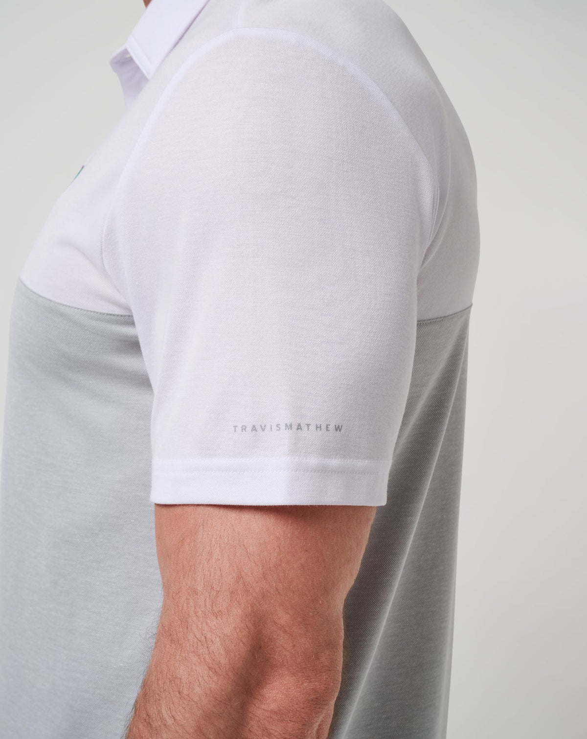 TravisMathew | Florida Drop Back Polo - White/Heather Grey