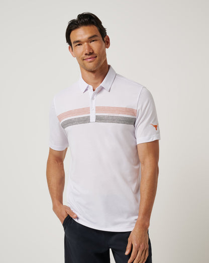 TravisMathew | UT Austin Top Recruit Polo - White/Orange