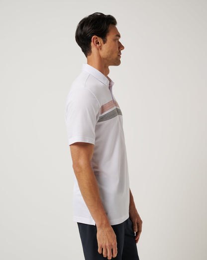 TravisMathew | UT Austin Top Recruit Polo - White/Orange