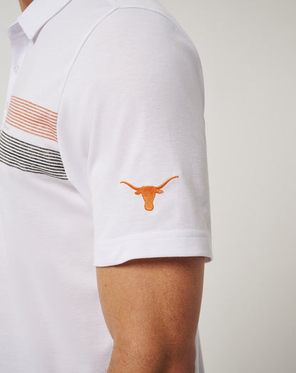 TravisMathew | UT Austin Top Recruit Polo - White/Orange