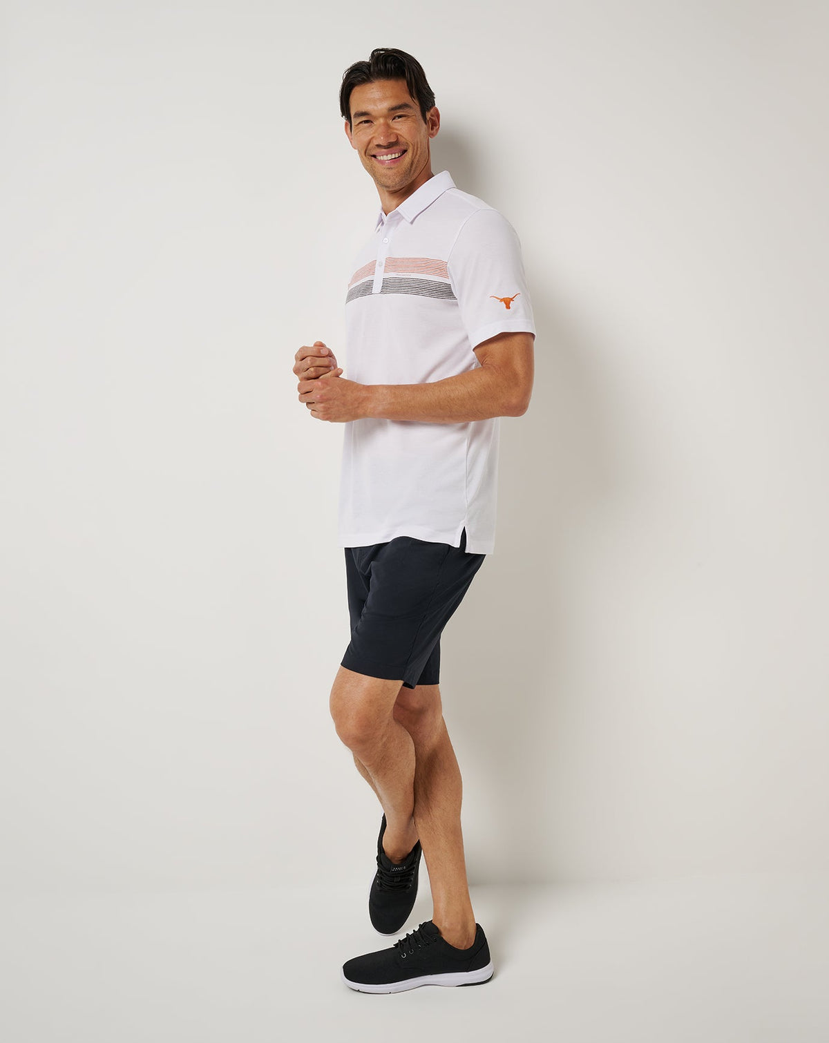 TravisMathew | UT Austin Top Recruit Polo - White/Orange