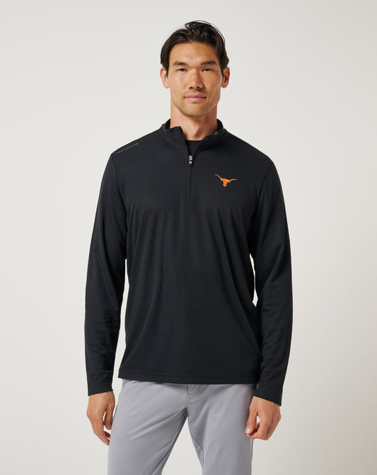 TravisMathew | UT Austin Time To Tailgate Quarter Zip - Black