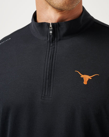 TravisMathew | UT Austin Time To Tailgate Quarter Zip - Black
