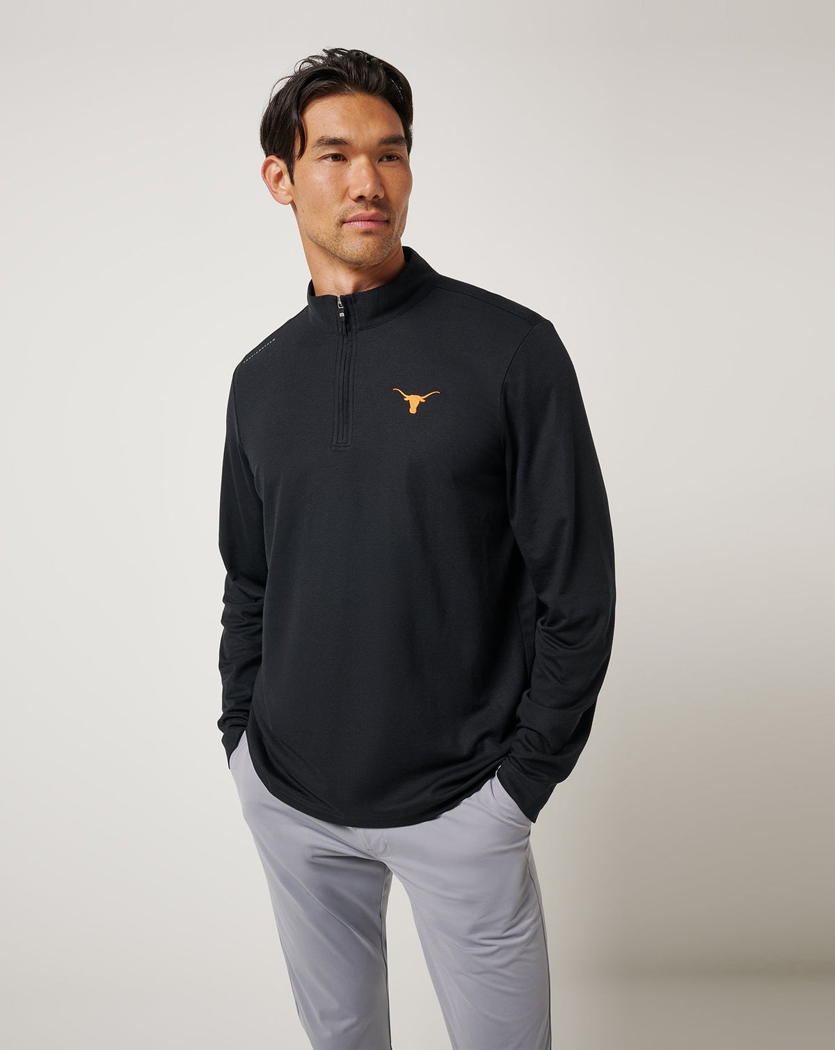 TravisMathew | UT Austin Time To Tailgate Quarter Zip - Black