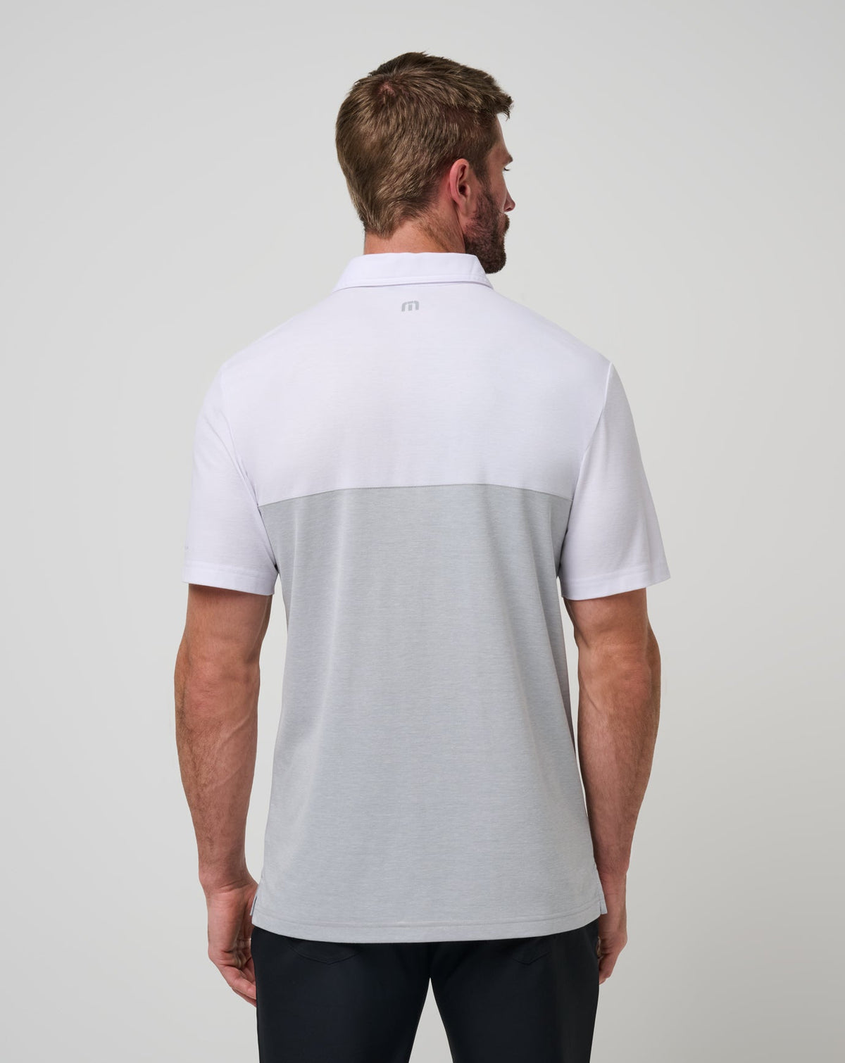 TravisMathew | UT Austin Drop Back Polo - White/Heather Grey