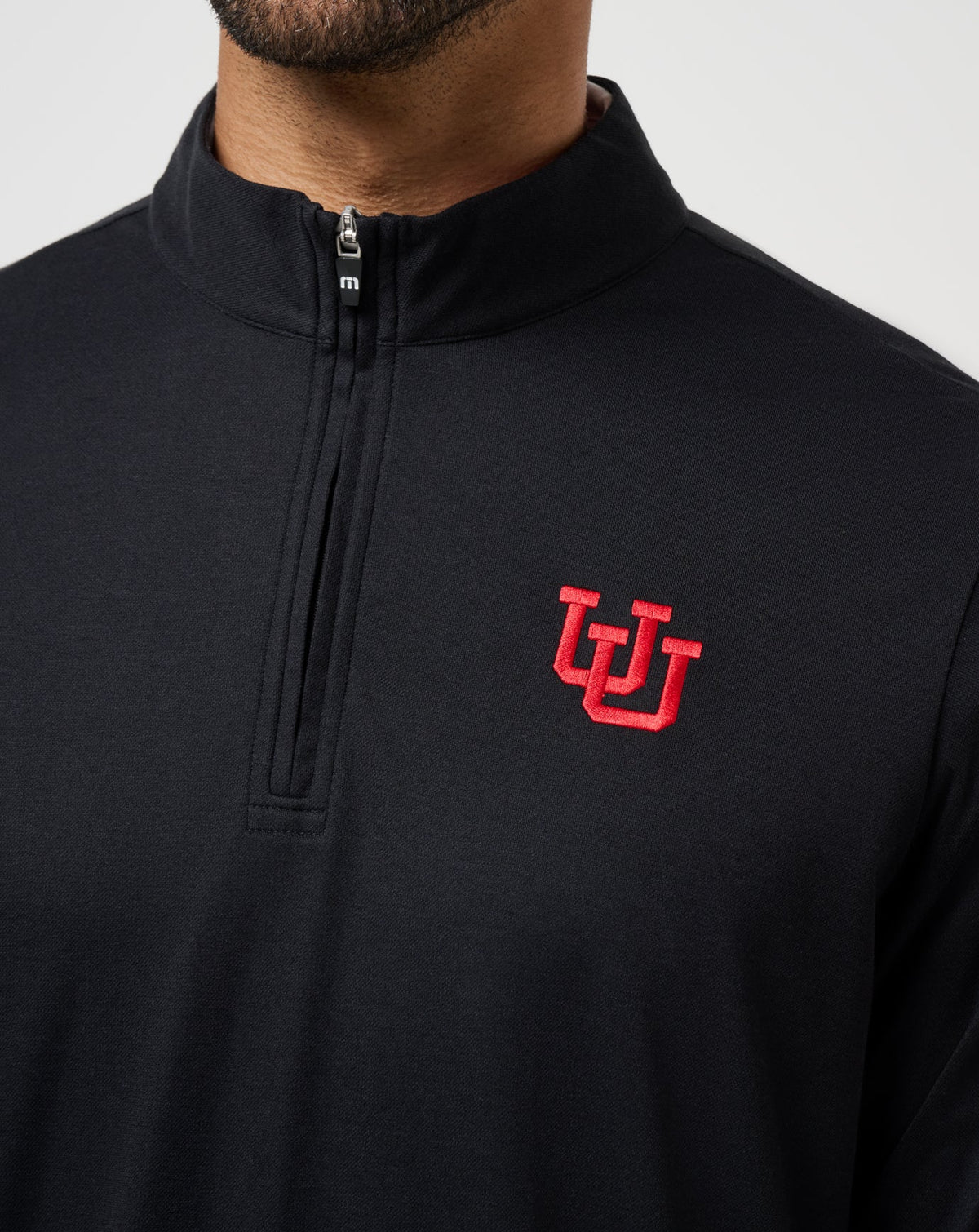 TravisMathew | Utah Time To Tailgate Quarter Zip - Black