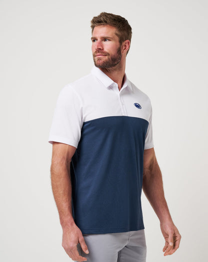 TravisMathew | PSU Drop Back Polo - White/Navy